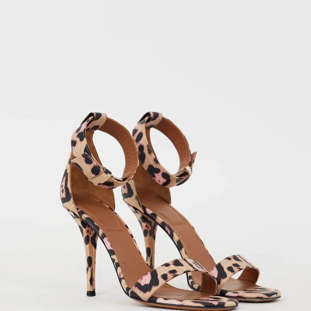 GIVENCHY Infinity Retra Heels – Size FR 39 – Leather – Leopard Detail